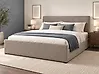Ottoman Bed ROCHEFORT Faux Leather Taupe 180 x 200 cm (EU Super King)