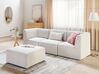 3 Seater Modular Jumbo Cord Sofa with Ottoman Off White LEMVIG_869256