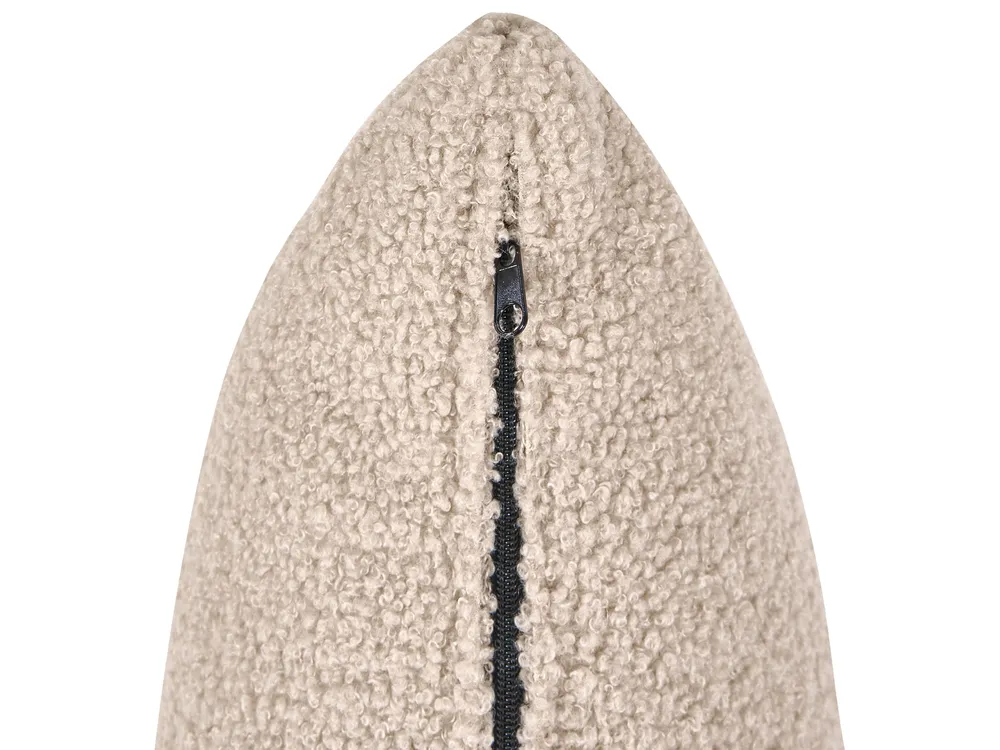 Divano angolare modulare 4 posti AXEBO Bouclé Beige Lato Sinistro_1077259