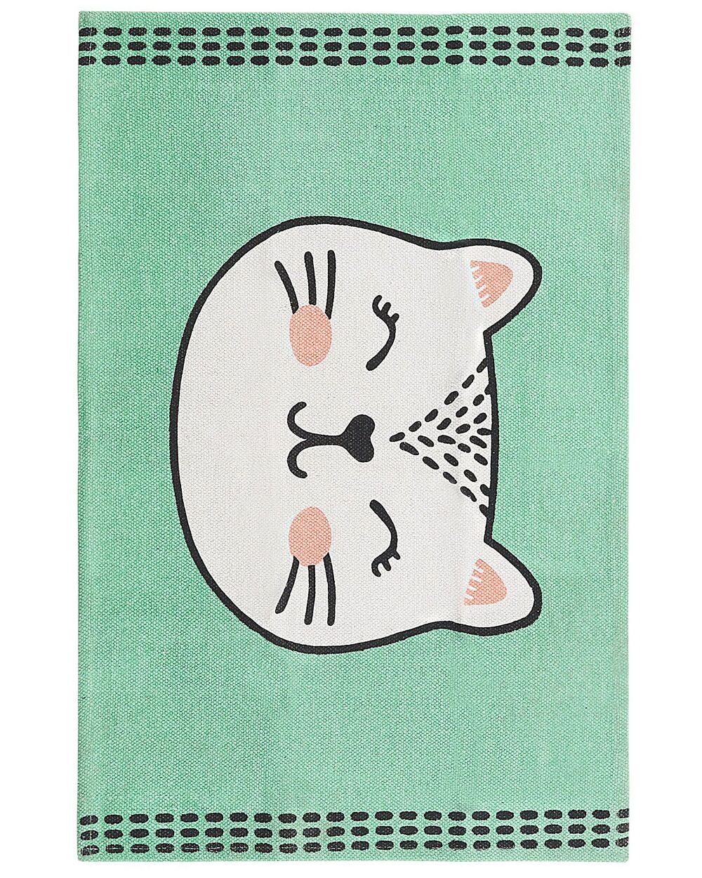 Kids Rug HOWRAH Light Green 60 x 90 cm Cotton