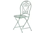 Bistro Set Folding TRENTO Metal Light Green_774538