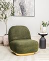 Fauteuil à poil bouclé vert LOVIISA_899150