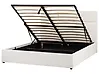 Ottoman Bed LAGORD Fabric Off-White 160 x 200 cm (EU King Size)