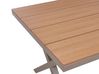 Aluminium Garden Table 160 x 90 cm Taupe TIANO _935887