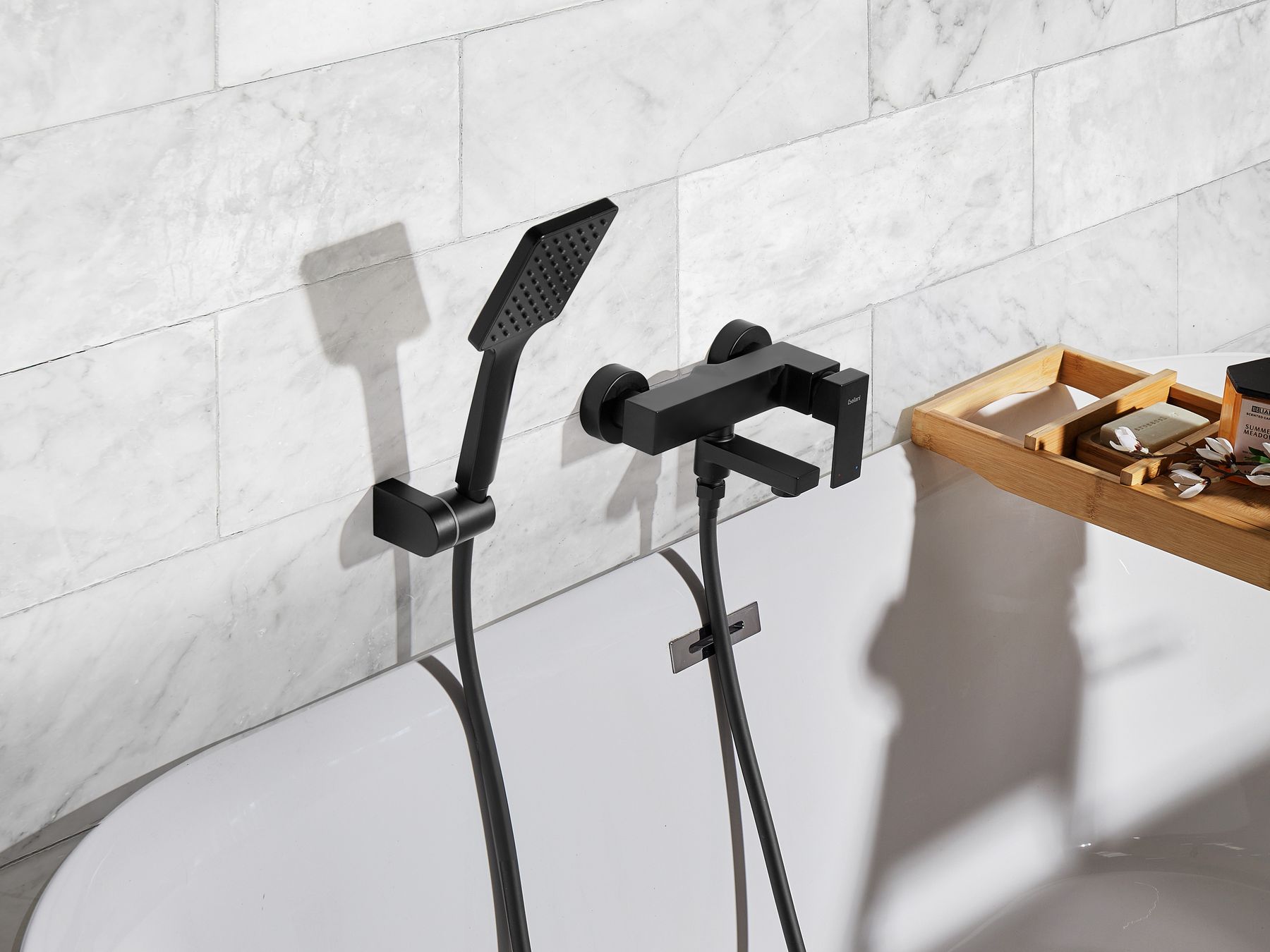 Bateria wannowo-prysznicowa czarna BALNEARIO_1000802