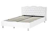 Ottoman Bed METZ Faux Leather White 160 x 200 cm (EU King Size)_1060469