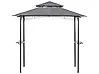 Gazebo NARO 240 cm x 148 cm Metal Grey