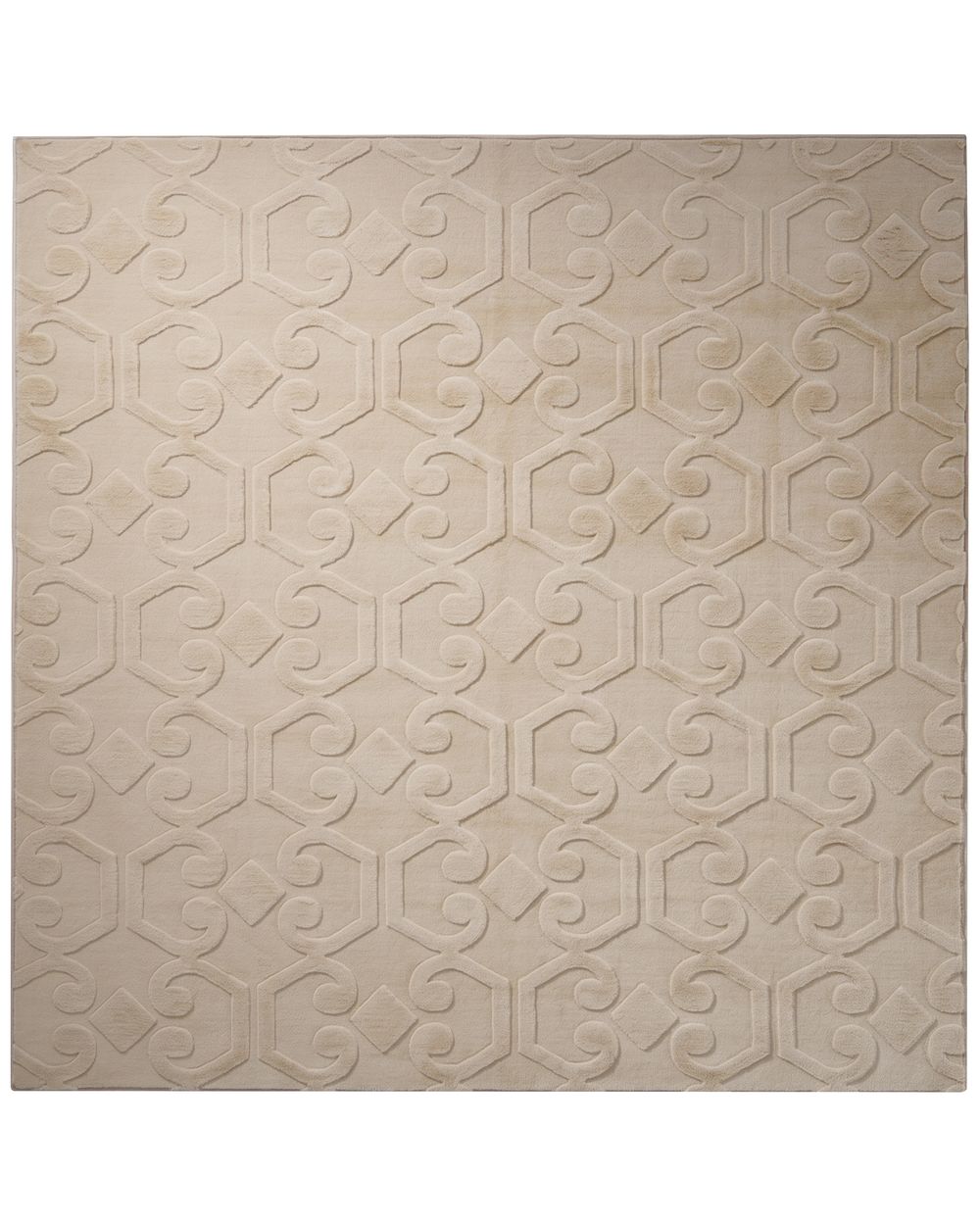 Teppich GANNETT Beige 160 x 160 cm