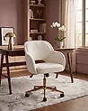 Desk Chair EMBER Chenille Off-White