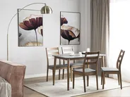 Table de repas MODESTO Gris 120 cm 80 cm Bois_1149665