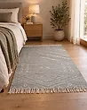 Rug KHENIFRA Light Grey 80 x 150 cm Cotton
