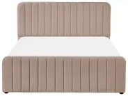 Ottoman Bed LUNAN Boucle Taupe 140 x 200 cm (EU Double)_1048562