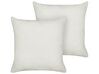 Lot de 2 coussins 60 x 60 cm blanc LEUZEA_903493