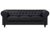 Divano angolare vintage in pelle nera versione sinistra CHESTERFIELD_709683