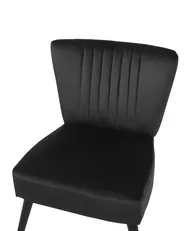 Armchair VAASA Velvet Black_719830