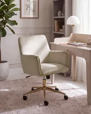 Desk Chair ALTONA Velvet Beige_1131966