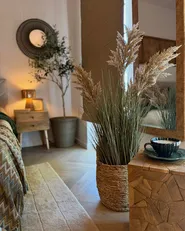 Pianta artificiale MISCANTHUS GRASS 120 cm Marrone_1163803