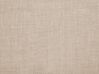 Polsterbett Leinenoptik beige Lattenrost 180 x 200 cm FITOU_709817