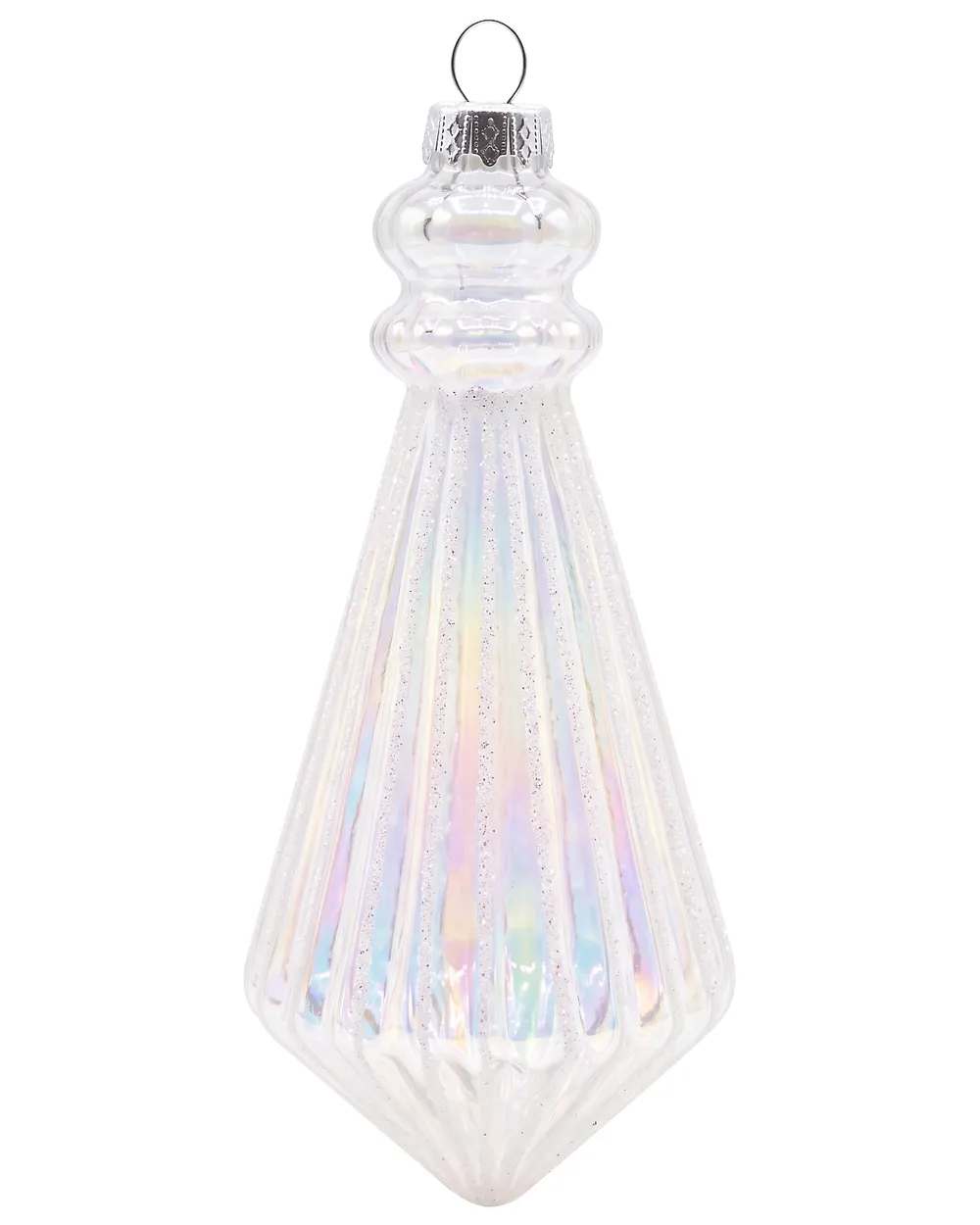 Conjunto de 12 bolas de Navidad ICEFROST Vidrio Plateado_1192203