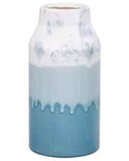 Flower Vase CHAMAIZI 26 cm Stoneware Blue_810550
