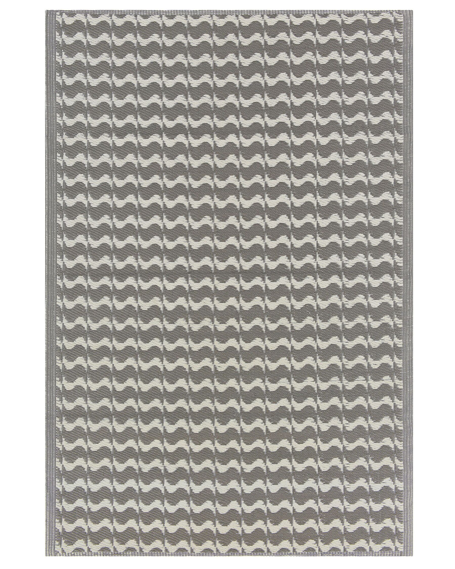 Tappeto da esterno grigio con motivo geometrico 120 x 180 cm TUMKUR_766500