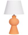Keramická stolní lampa oranžová FABILOS_878691