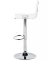 Set of 2 Swivel Bar Stools Transparent White BUSAN_711566