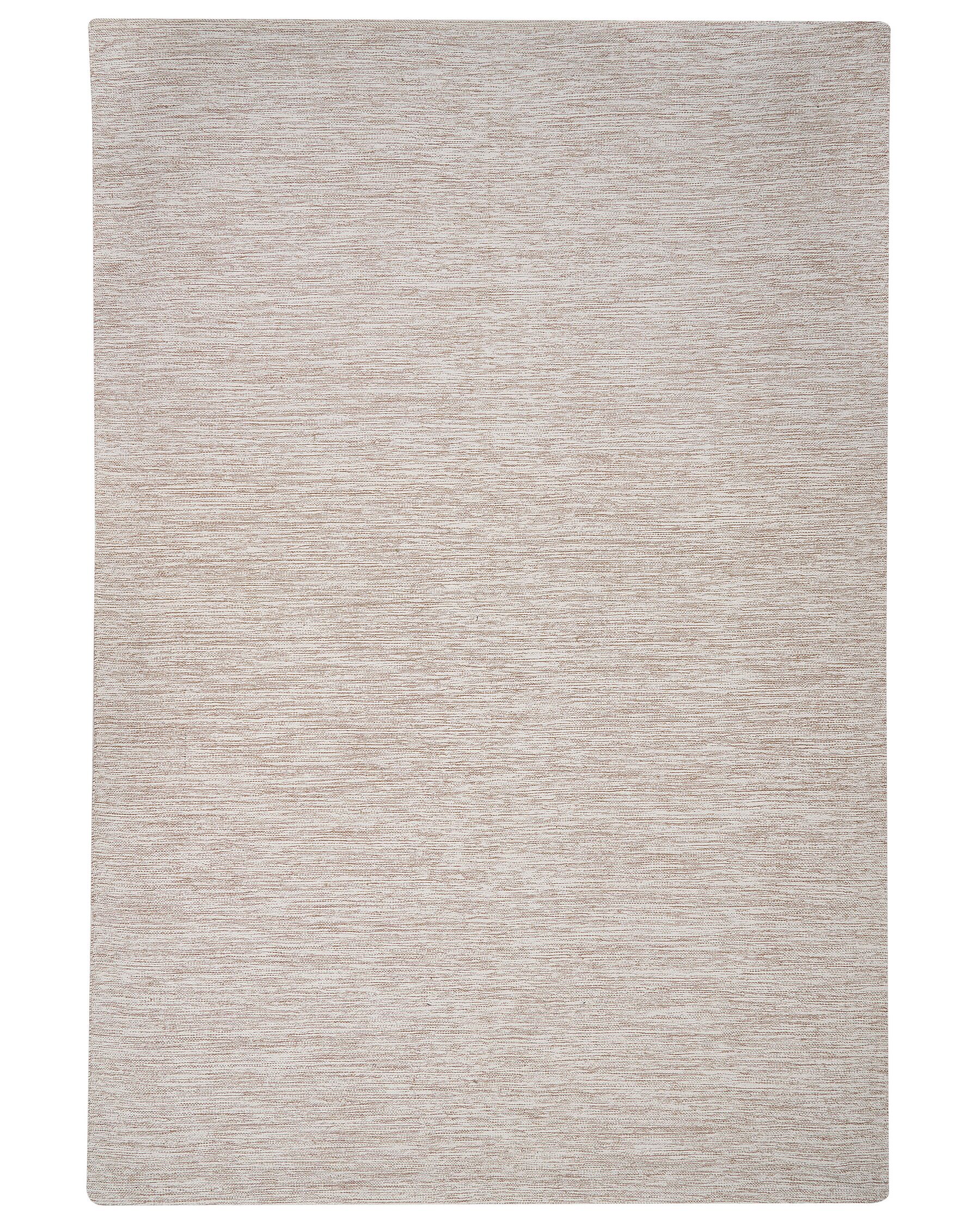 Teppich Baumwolle beige 200 x 300 cm Kurzflor DERINCE_903438