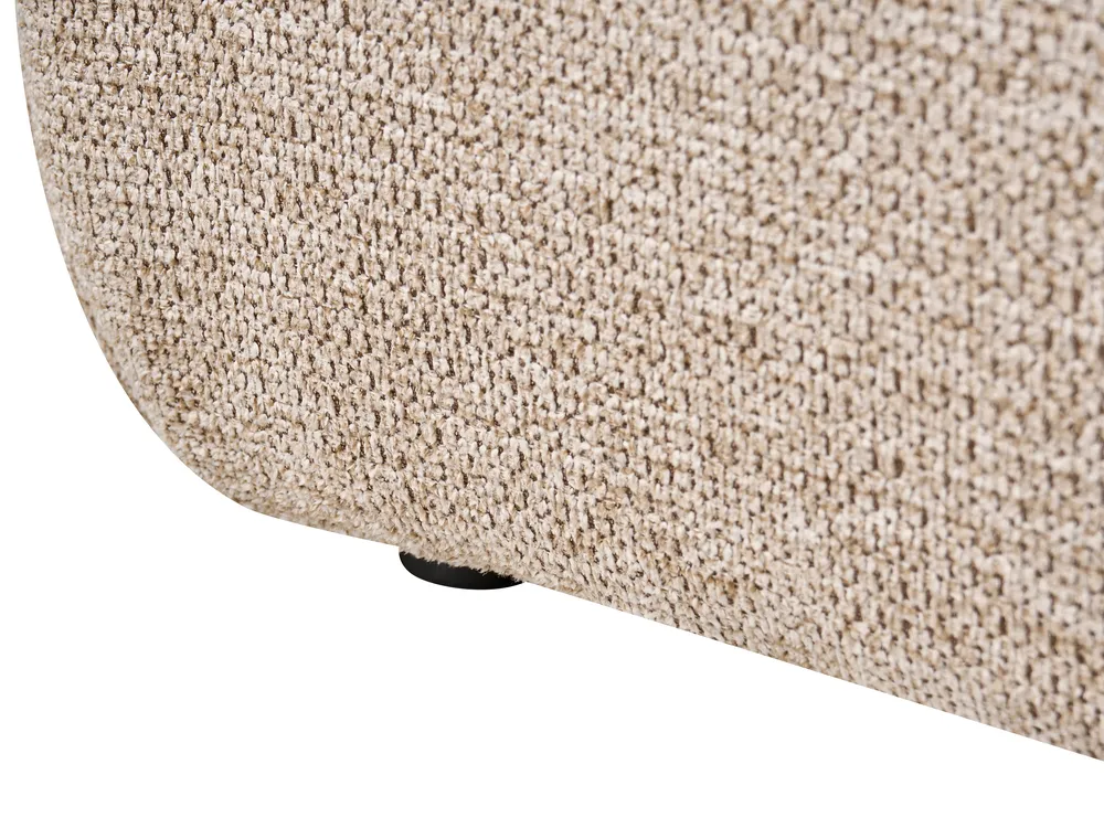 Ottoman Bed without Headboard GENAS Fabric Beige 140 x 200 cm (EU Double)_1070252