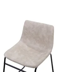 Set di 2 sedie da pranzo BATAVIA Tessuto Beige_725059