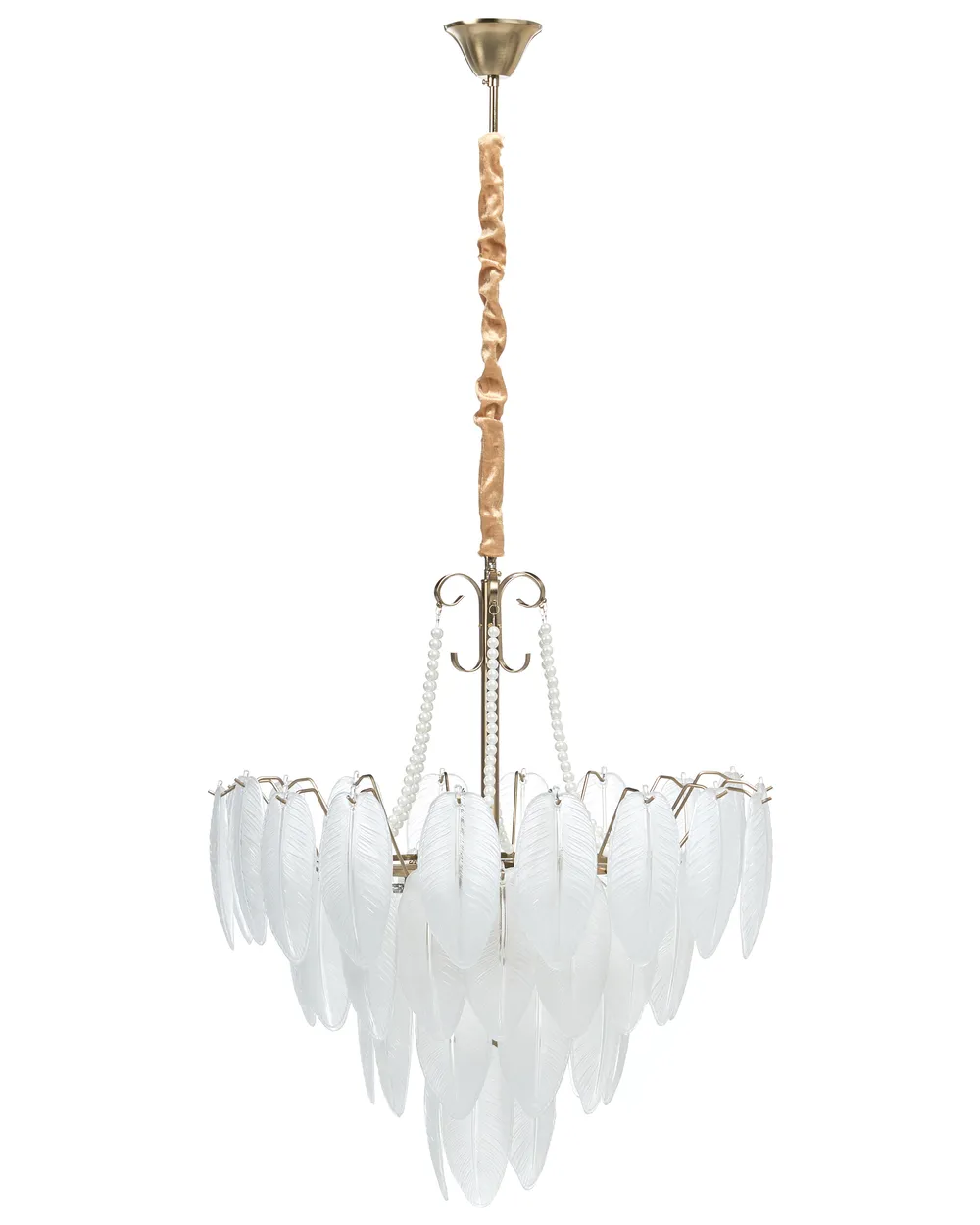 Chandelier YAUCA Glass Brass_1005912