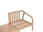 Garden Corner Sofa with Table 5 Seater RIVELLO Modular Acacia Wood Light Brown_1156314