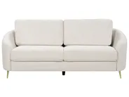Living Room Set 6 Seater TROSA Fabric Light Beige_910969