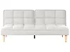 Sofa Bed 3 Seater SILJAN Fabric Off-White