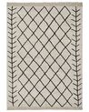Bavlněný koberec 160 x 230 cm béžový/ černý BOZKIR_839803