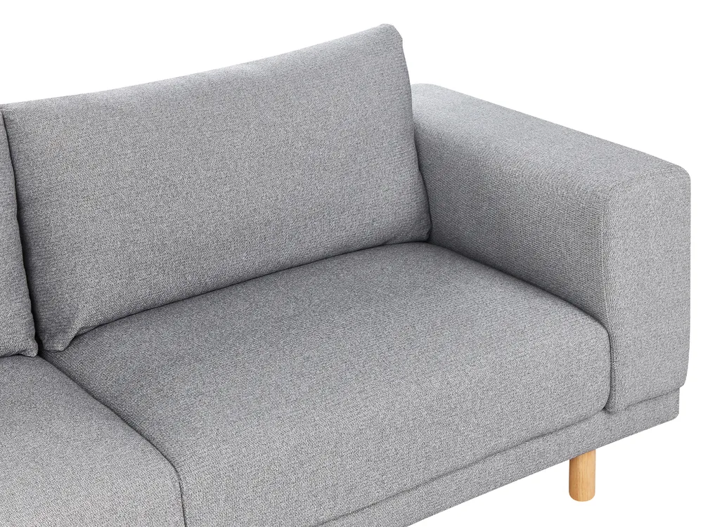 Sofa 3 Seater NIVALA Fabric Light Grey_874131
