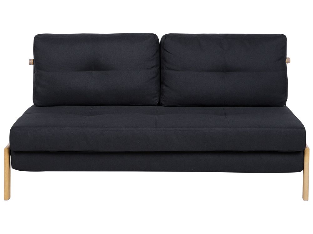 Fabric Sofa Bed Black EDLAND Beliani