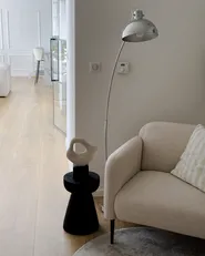 Floor Lamp DINTEL Metal Silver_923648