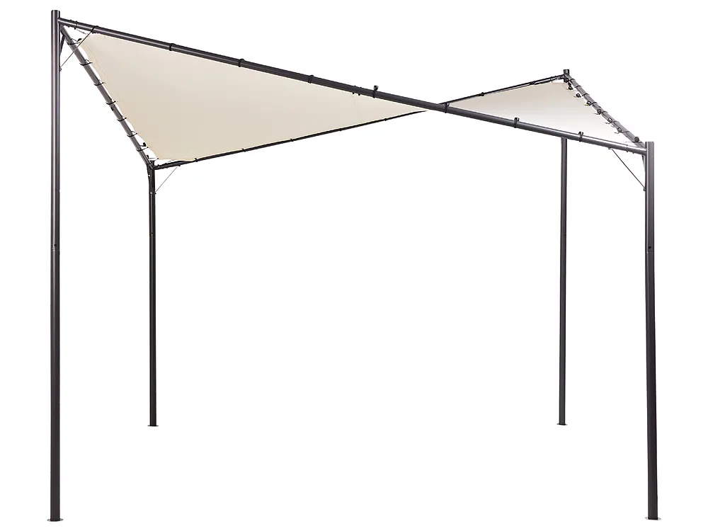 Pawilon ogrodowy AVENTINE 300 cm 300 cm Metal Beżowy