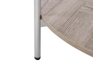 Coffee Table LOVELL Tempered Glass Silver_937274