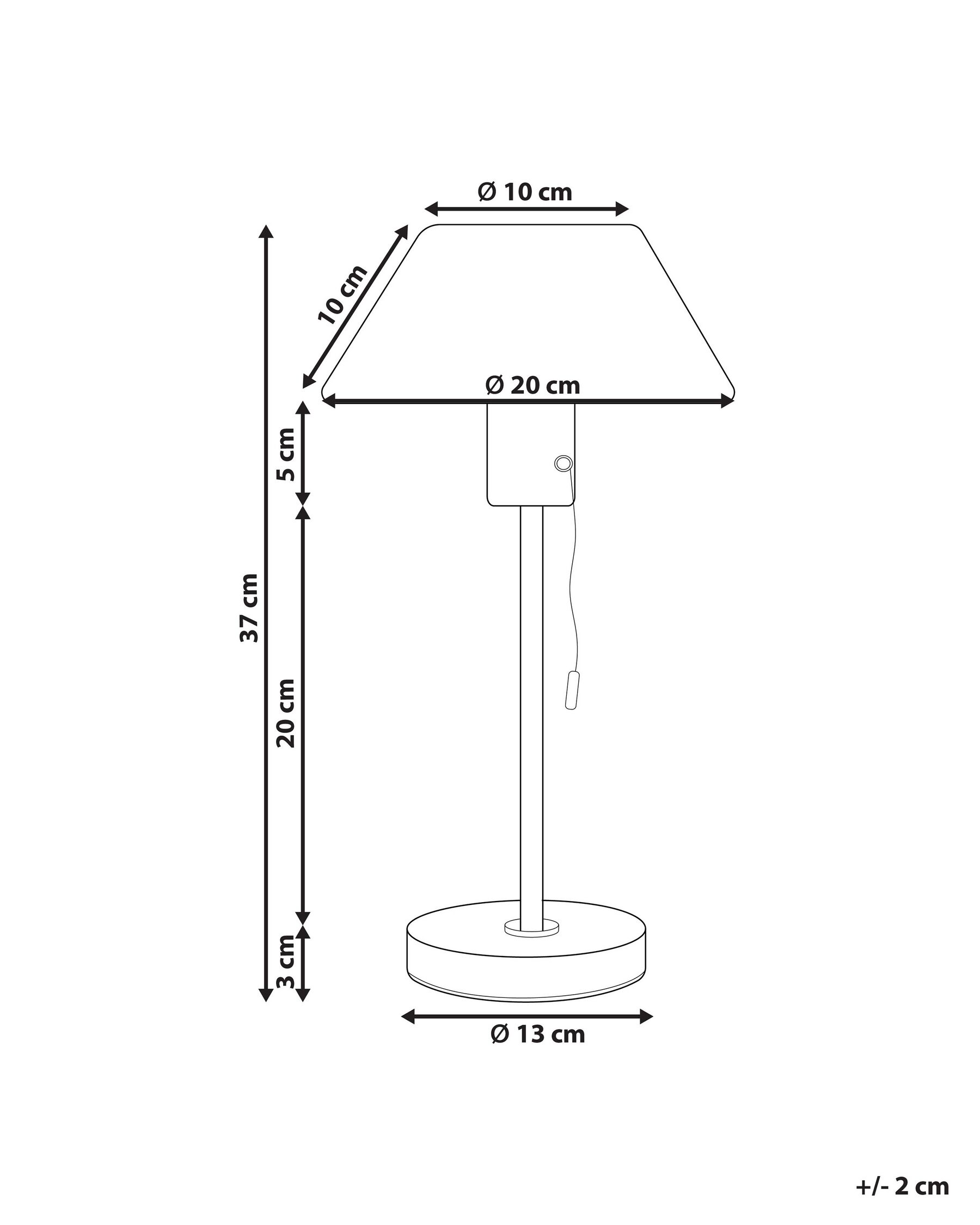 Lampada da tavolo CAPARO Metallo Nero/Oro_851349