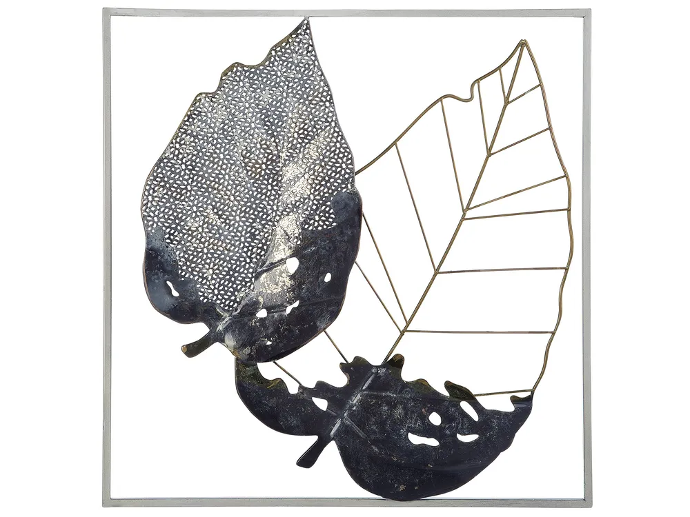 Dekoracja ścienna Liść RHENIUM Metal 50 cm Kolorowy