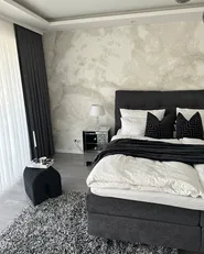 Shaggy Rug CIDE Black/ White 160 x 230 cm_883717
