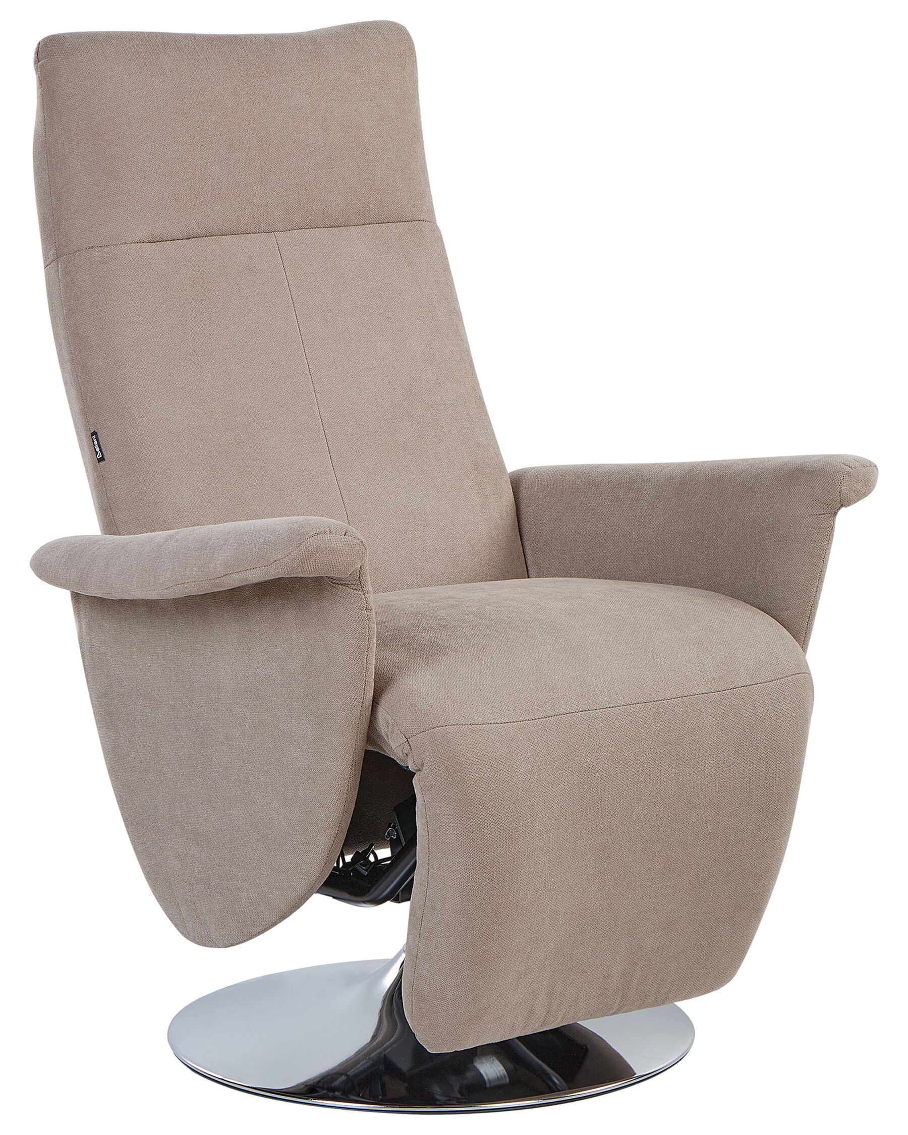 Fabric Recliner Chair Taupe PRIME_927477