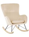 Velvet Rocking Chair Beige ELLAN_822914