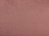 Letto con rete a doghe velluto rosa 180 x 200 cm NOYERS_774381