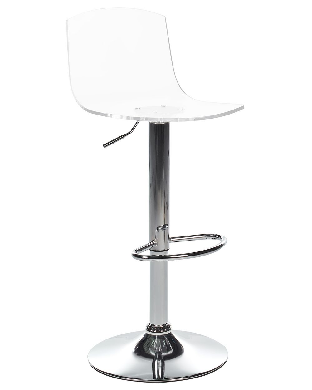 Adjustable Stool White Acrylic Bar Stools Back Clear Plastic Stool  Transparent Acrylic Acrylic Adjustable