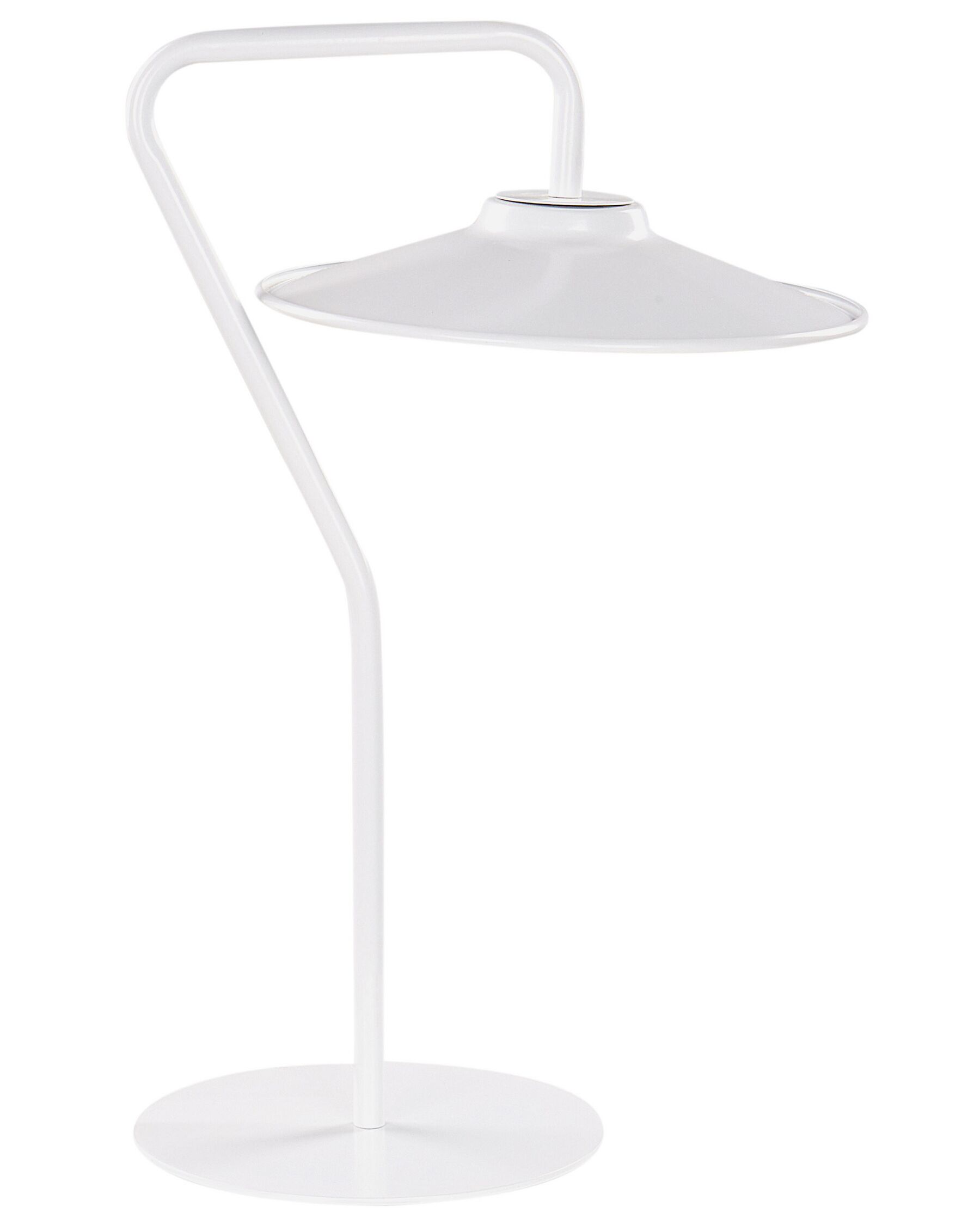 Lampe de table LED métal blanche GALETTI_900113