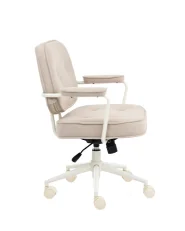 Chaise de bureau PARAMUS Bouclé Beige clair_1153916