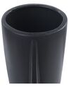 Porcelain Flower Vase 22 cm Black ARTEMIS_845403